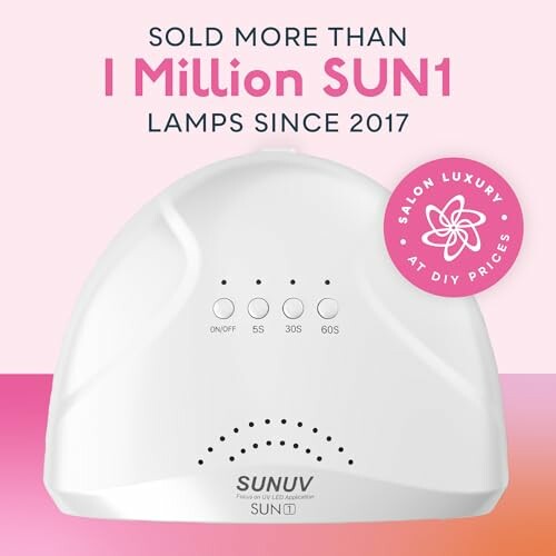 Nail lamp with its compact design