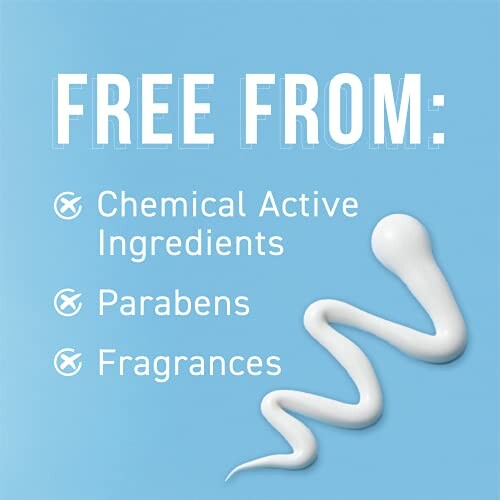 List of ingredients not included: chemical active ingredients, parabens, fragrances.