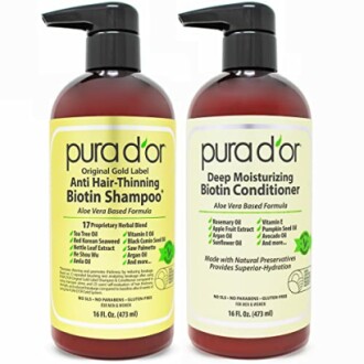 PURA D'OR Anti-Thinning Biotin Shampoo & Conditioner